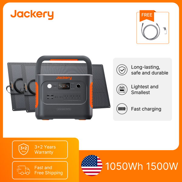 Renewable Energy Systems - Jackery E1000AC 1050Wh 휴대용 파워 스테이션,