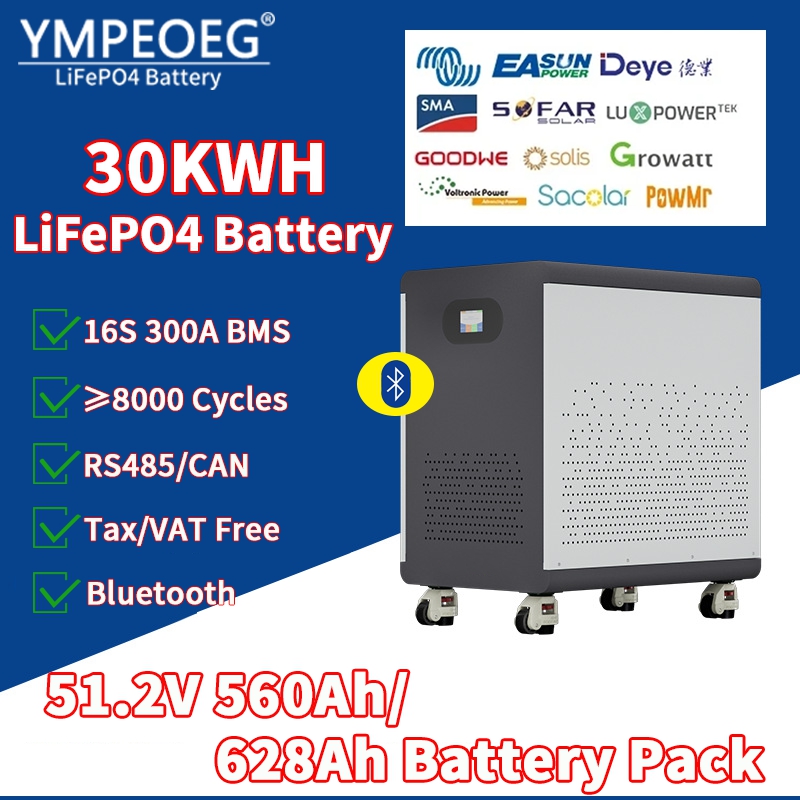 Renewable Energy Infrastructure - 100% 최대 용량 51.2V560Ah/628Ah 리튬인산철(LiFePO4) 배터리