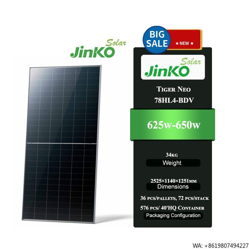 Jinko Solar Panel Tiger Neo - 징코 타이거 네오 78HL4-BDV 625-650W N형