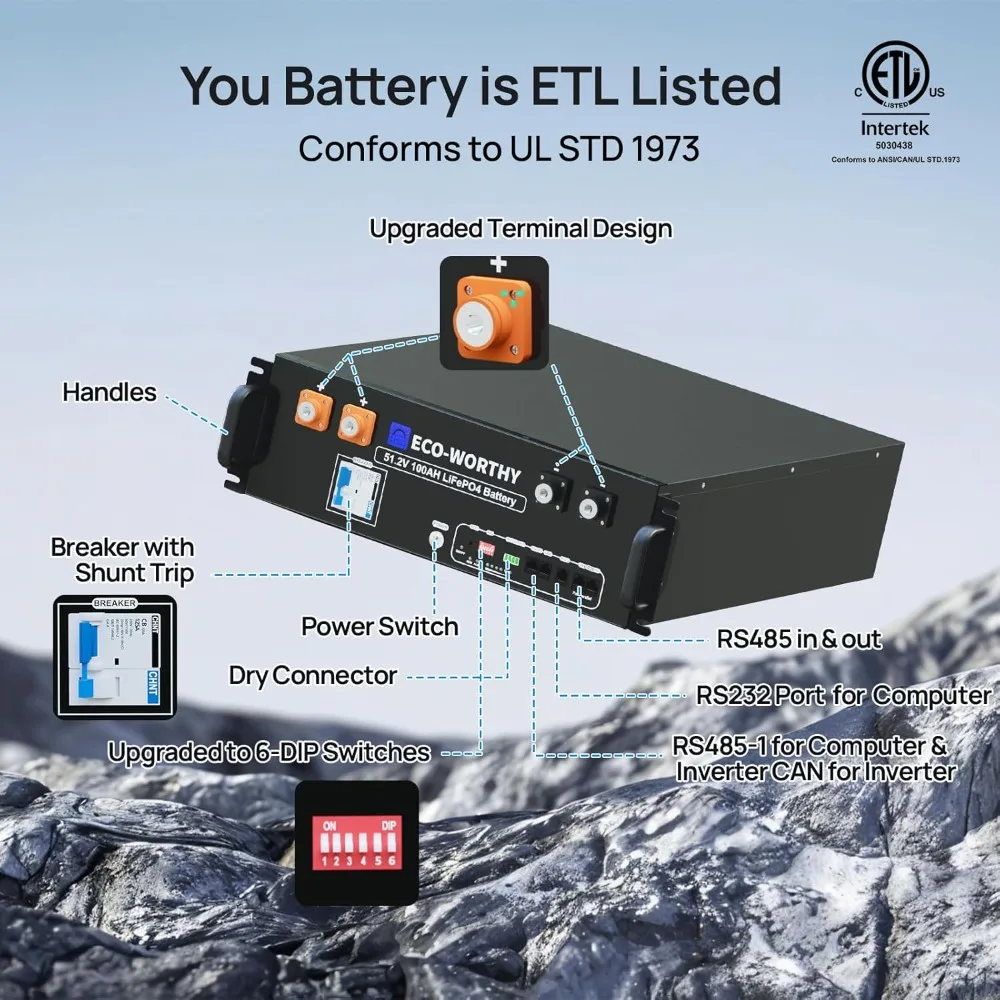 48V 100Ah LiFePO4 리튬 배터리(블루투스  - Energy Storage Rack 리뷰 및 가격