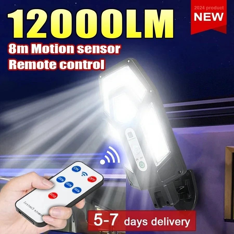 12000LM 강력한 태양광 벽등 리모컨 포함 실외 I - Solar Street Light Led 리뷰 및 가격