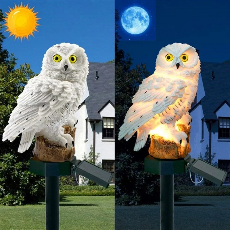 태양광 올빼미 조각상 정원등 LED 방수 야외 장식 ( - Solar Street Light Led 리뷰 및 가격